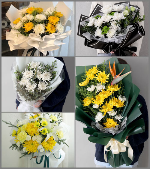 安徽蚌埠市怀远县淝河乡中黄村白事花束代送